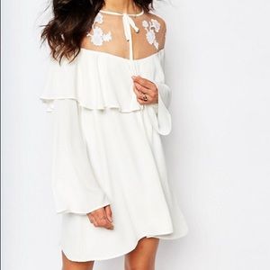 For Love and Lemons White Elenora Mini Dress